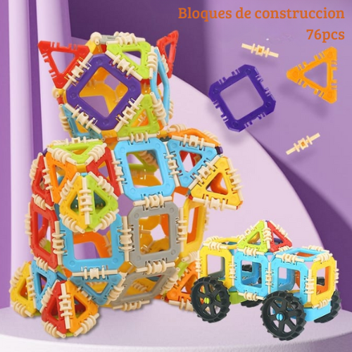 MegaColor Blocks™- Bloques de construcción 76PCS