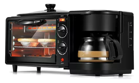 TRIFUSION™- Horno Electrico Cafetera Freidora 3 En 1